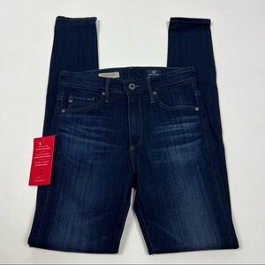 Ag Adriano Goldschmied NWT Farrah High Rise Skinny Jeans Dark Wash Size 25R